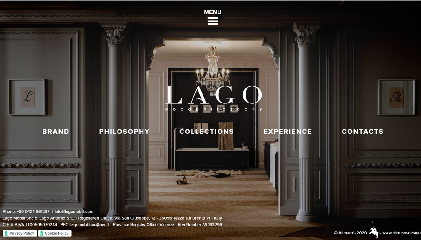 نمونه طراحی وب سایت معماری lagomobili